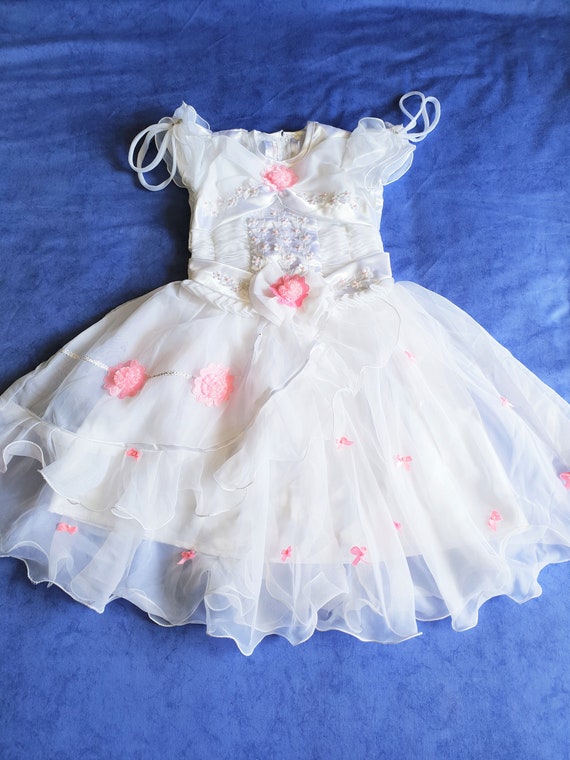 pink princess baptism dresses