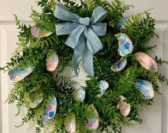 Oyster Shell Wreath | Etsy