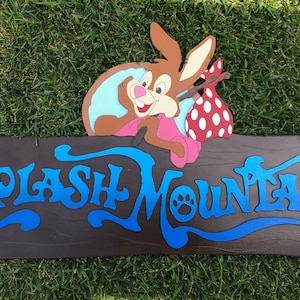 Splash Mountain inspired sign