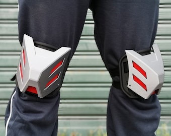 Red Ronin Kneepads - Precolored 3D Printed Kit