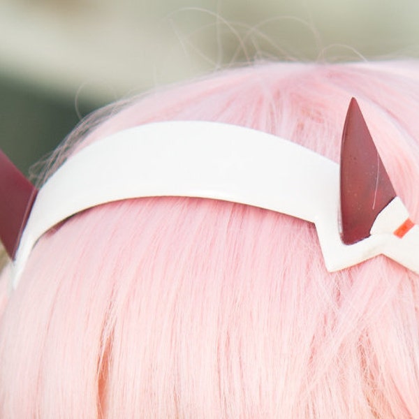 Zero Two's Headband and Horns - Precolored 3D Printed Kit