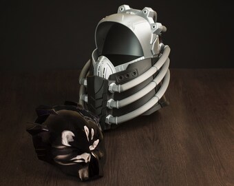 デアデビル ボーンアゲイン 3Dプリント ヘルメット キット 黒 🪖 Daredevil Born Again Helmet 3D Printer File STL・3D Print with