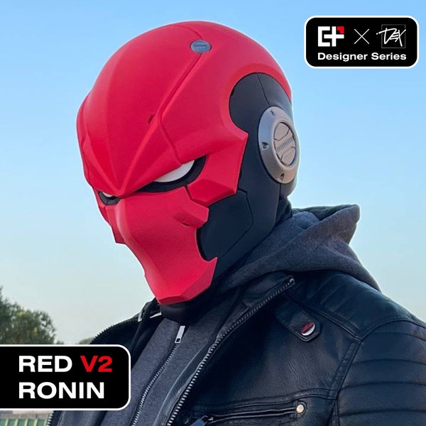 Red Ronin V2 Helmet - Precolored 3D Printed Kit