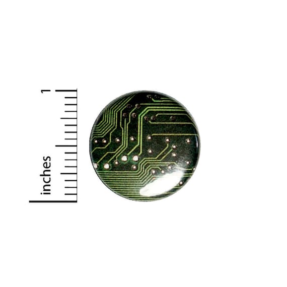 Computer Graphic Button // Cosplay Pin for Backpacks or Jackets // Nerdy Geeky Badge // Pin 1 Inch 4-13