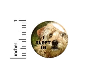 I Slept In Not A Morning Person Button // Funny Pinback for Backpack or Jacket // Pin 1 Inch 7-8