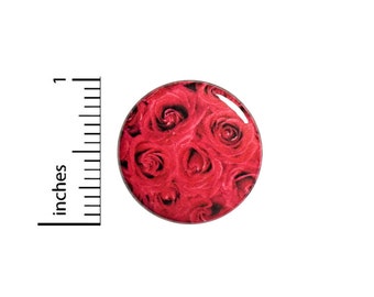 Pink Roses Button Pin or Fridge Magnet, Pretty Little Gift, Mom Gift, Pink Rose Pin, Backpack Pin, Pink Rose Button or Magnet, 1" #79-8