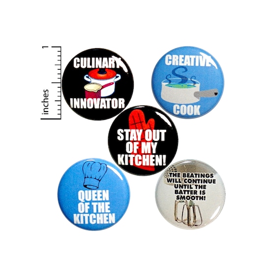 Cooking Pin Buttons or Fridge Magnets, Funny Mom Gifts, Cooking Gifts, Button Pins or Magnets, Funny Cooking Gift, Mom Gift, 1 Inch P24-5