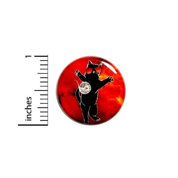 Funny Button Cat In Outer Space Sunglasses Random Backpack Pin Pinback 1 Inch #41-2