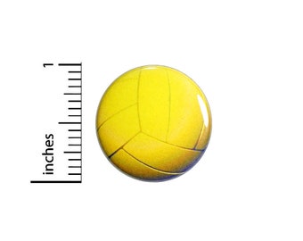 Water Polo Ball Button // Team Water Sports Pin // Backpack or Jacket Pinback // Lapel Pin // 1 Inch 91-15