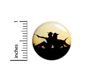 Cool Cowboy Gunslinger Button Western Pinback Jacket Backpack Pin Nerdy 1 Inch #1-29