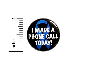 Cute Funny Introvert Button // Backpack Pin // Hate Making Phone Calls // Badge // Brooch // Lapel Pin // Cute Introvert Gift 1 Inch #84-11