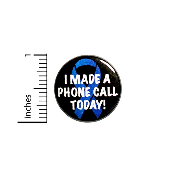 Cute Funny Introvert Button // Backpack Pin // Hate Making Phone Calls // Badge // Brooch // Lapel Pin // Cute Introvert Gift 1 Inch #84-11