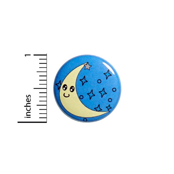 Cute Button Moon And Stars Cartoon Style Jacket Backpack Pin Pinback 1 Inch #55-24