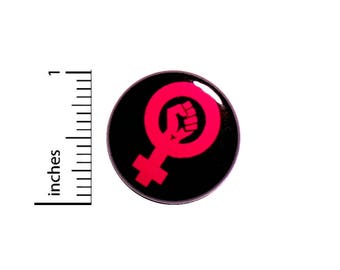 Feminist Button Backpack Pin Fist Icon Girl Power Symbol Women's Rights Badge Lapel Pin Brooch Feminist Pin 1 Inch #43-18