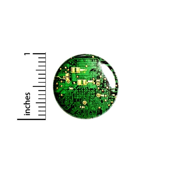 Computer Graphic Button // Cosplay Pin for Backpacks or Jackets // Nerdy Geeky Badge // Pin 1 Inch 3-21