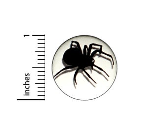 Spider Spooky Button // Backpack or Jacket Pinback // Lapel Badge Cute // Pin 1 Inch 6-15