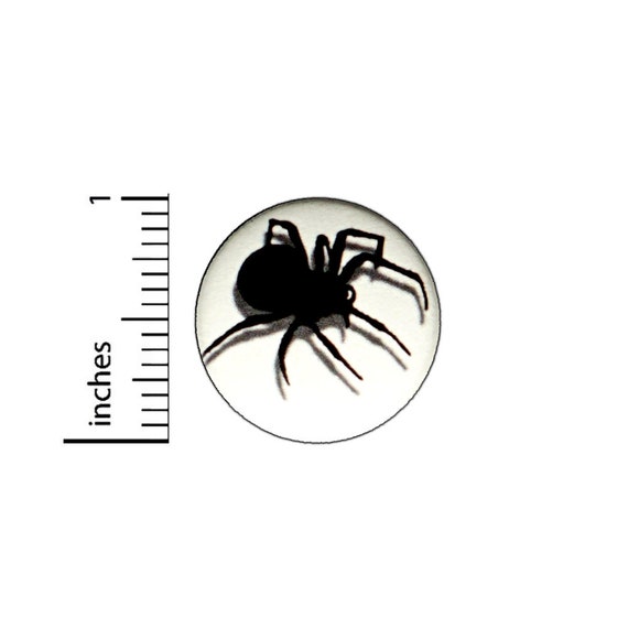 Spider Spooky Button // Backpack or Jacket Pinback // Lapel Badge Cute // Pin 1 Inch 6-15