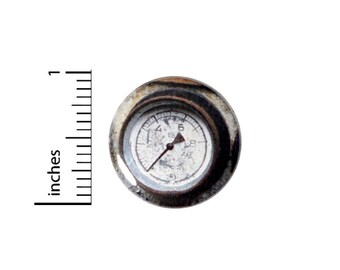 Steampunk Button // Backpack or Jacket Pinback // Vintage Style Gauge Dieselpunk Pin // 1 Inch 13-26