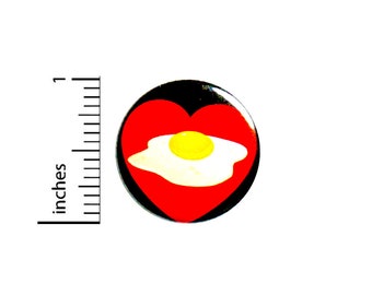 I Love Eggs Button Pin or Fridge Magnet, Brunch Pin, Backpack Pin, Cute Brunch Button or Magnet, I Love Eggs, Breakfast Lover, 1 Inch #83-18