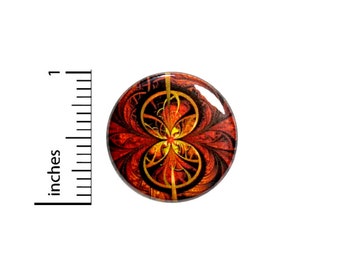 Cool Celtic Style Button Fall Colors Pretty Delicate Sigil Unique Rad Nature Leaf-Like Backpack Pin Pinback 1 Inch #66-21