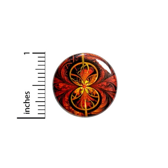 Cool Celtic Style Button Fall Colors Pretty Delicate Sigil Unique Rad Nature Leaf-Like Backpack Pin Pinback 1 Inch #66-21