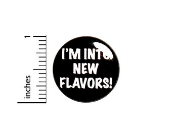 Foodie Button or Fridge Magnet, Gift for Foodie, Birthday Gift, New Flavors New Foods, Foodie Gift, Foodie Button or Magnet, 1 Inch #80-9