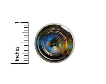 Camera Lens Button Photographer Cheap Gift Cool Photography Bag Pin 1 Inch #37-4