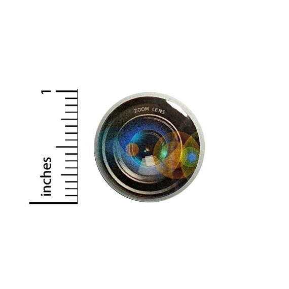 Camera Lens Button Photographer Cheap Gift Cool Photography Bag Pin 1 Inch #37-4