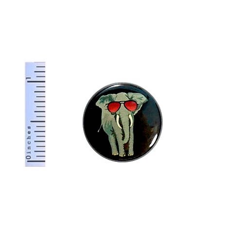 Elephant In Sunglasses Funny Button Random Humor Geekery Geeky Etsy