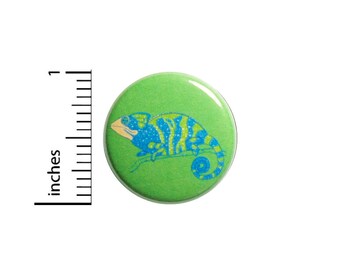 Chameleon Lizard Button Backpack Pin 1 Inch #82-16