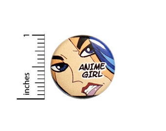 Anime Button Anime Girl Dark 30 Indie Comic Emili Kill Geekery Backpack Pin 1 Inch #16-3