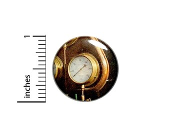 Steampunk Gauge Button // Vintage Dieselpunk Pinback // Cosplay Backpack Book Bag Pin // 1 Inch 13-27