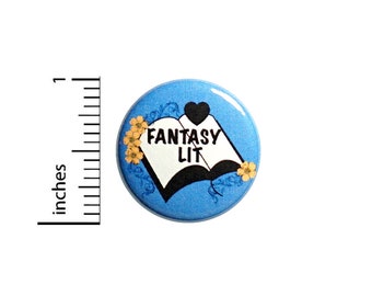 Love Fantasy Lit Button Backpack Pin 1 Inch #85-9