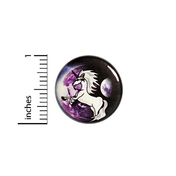 Unicorn Button or Fridge Magnet, Cool Unicorn Gift, Unicorn in Space Pin Button or Fridge Magnet, Cool Gift, Fantasy Gift, 1 Inch #81-23