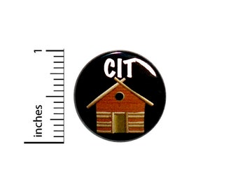 Cute CIT Button Badge Counselor In Training Vest Jacket Pin Pinback Cabin Camping Summer Camp 1 Inch #65-18