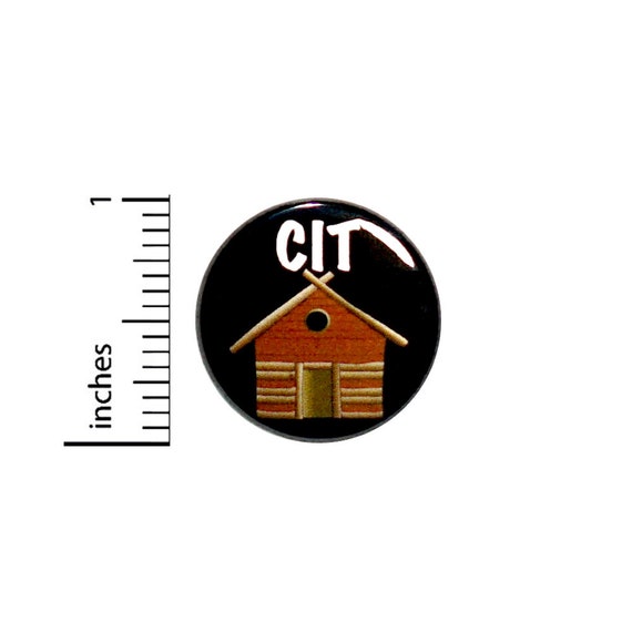 Cute CIT Button Badge Counselor In Training Vest Jacket Pin Pinback Cabin Camping Summer Camp 1 Inch #65-18