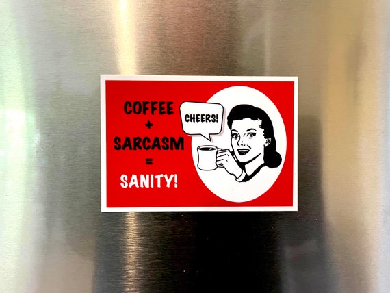 Funny 1950s Woman Fridge Magnet, Vintage Style Refrigerator Magnet, Vintage Lady Magnet Sarcastic, Sarcasm Gift 2.25"x3.25" P1-2