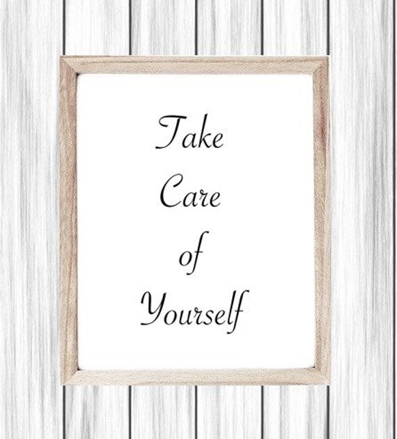 Positive Quote Printable Art, Take Care of Yourself, Beautiful Sign, Positive Thinking, Self-Care Poster, Digital Wall Art, Living Room Sign