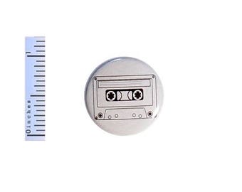 Awesome Funny Cassette Tape Button Jacket Backpack Pin Nerdy Geeky 1 Inch #38-17