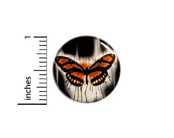 Cool Butterfly Button Pretty Dark Emo Goth Jacket Backpack Pin Pinback 1 Inch #54-30