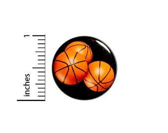 Basketball Button Backpack Pin Pinback #85-14