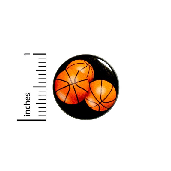 Basketball Button Backpack Pin Pinback #85-14