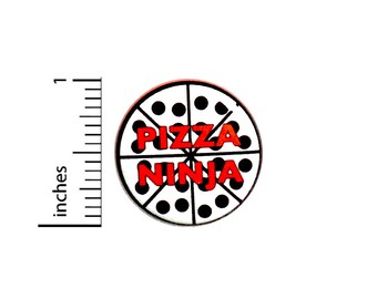 Funny Pizza Button Backpack Pin Badge Pizza Ninja I Love Pizza Random Awesome Geeky Nerdy Rad Cute Gift Jacket Pin 1 Inch 1 Inch 50-15