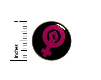 Feminist Button Backpack Pin Fist Icon Girl Power Symbol Women's Rights Badge Lapel Pin Brooch Feminist Pin 1 Inch #43-25