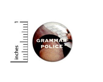 Funny Editor Button Grammar Police Pin For Backpacks Jackets Writer Lapel Pin 1 Inch 1-17