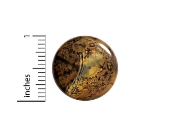 Steampunk Button // Backpack or Cosplay Pinback // Dieselpunk Gears Wheels Cogs Underwater // Pin 1 Inch 14-10
