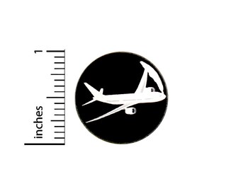 Plane Button Pin Cute Vacay Vacation Air Travel Badge for Backpacks or Jackets Cool Pinback Lapel Pin 1 Inch 88-10