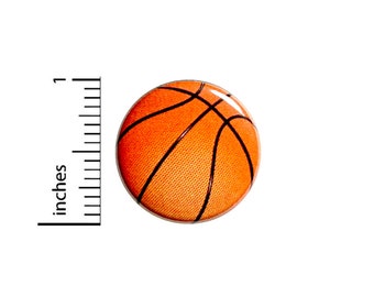 Basketball Button, Pin or Fridge Magnet, Basketball Pin, Backpack Pin, Lapel Pin, Jacket Pin, Basketball Player, Button or Magnet, 1" 85-13