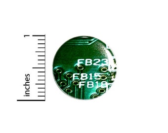 Computer Graphic Button // Cosplay Pin for Backpacks or Jackets // Nerdy Geeky Badge // Pin 1 Inch 4-14