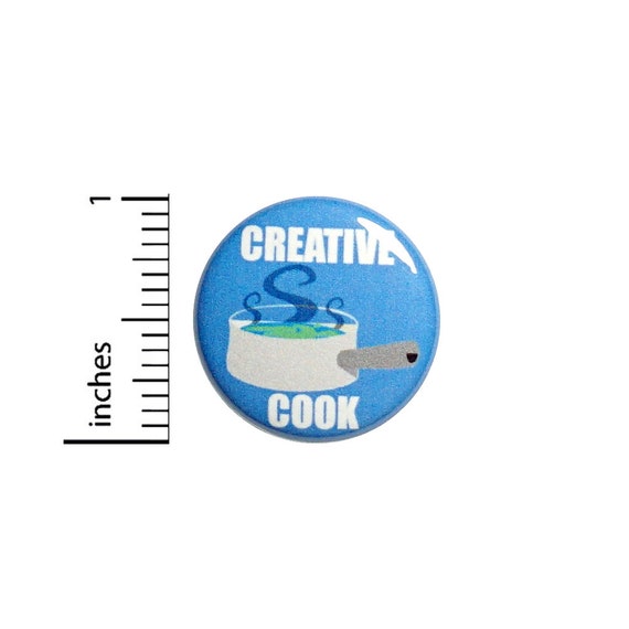 Cute Cooking Button Apron Pin Creative Cook Chef Culinary Backpack Pinback Cooking Rad Gift 1 Inch #67-21